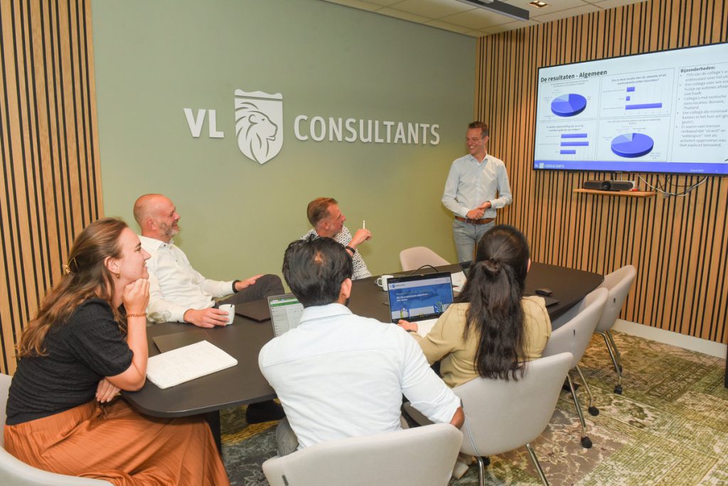 Impressie overleg over innovatie, maatwerk en oplossingen.