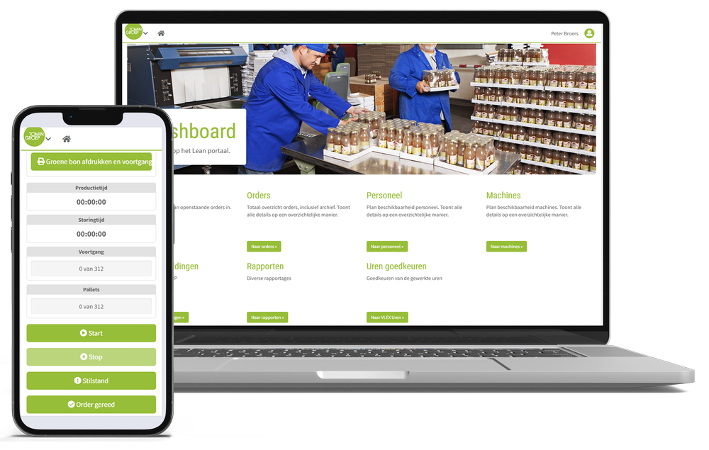 Impressie van de VLEX planning software